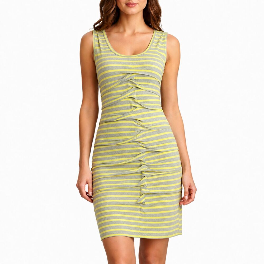 Nicole Miller BodyCon Dress Large Casual Atelier Tank Tiered